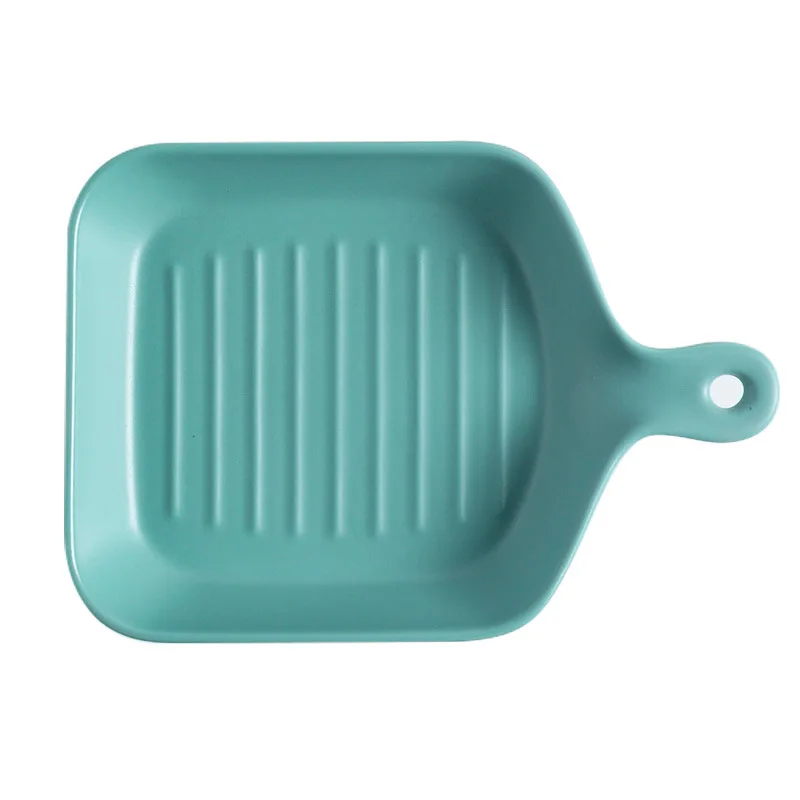 Креативная матовая посуда для выпечки керамическая ризотто квадратная духовки