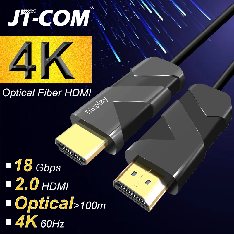 Кабель HDMI 2,0 4K 60Hz волоконно-оптический кабель HDMI 2,0 2.0a 2.0b HDR для HDTV Xiaomi коробка проектор PS4 Кабель HDMI 2 м 3 м 5 м 10 м-100 м