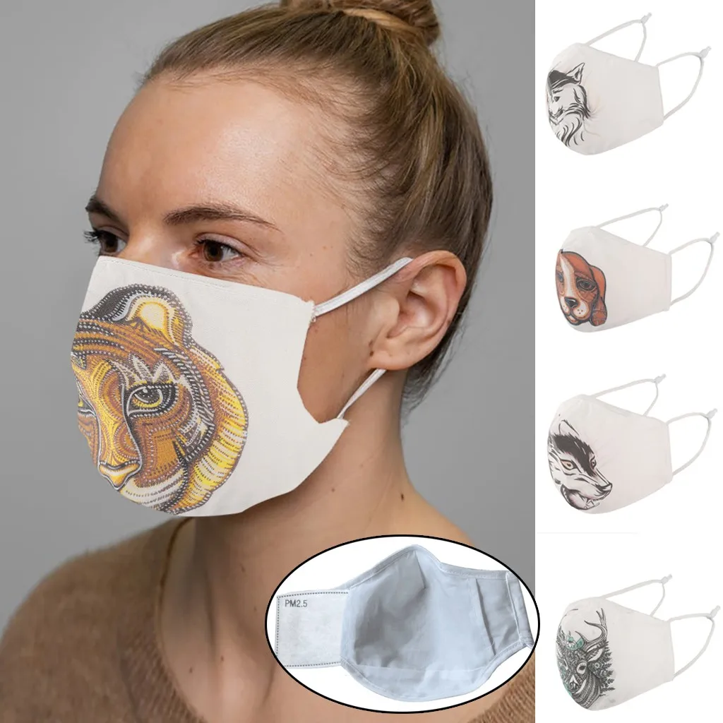 2020 камуфляжная дышащая маска для рта PM2.5 унисекс лица с принтом Защитная езды на
