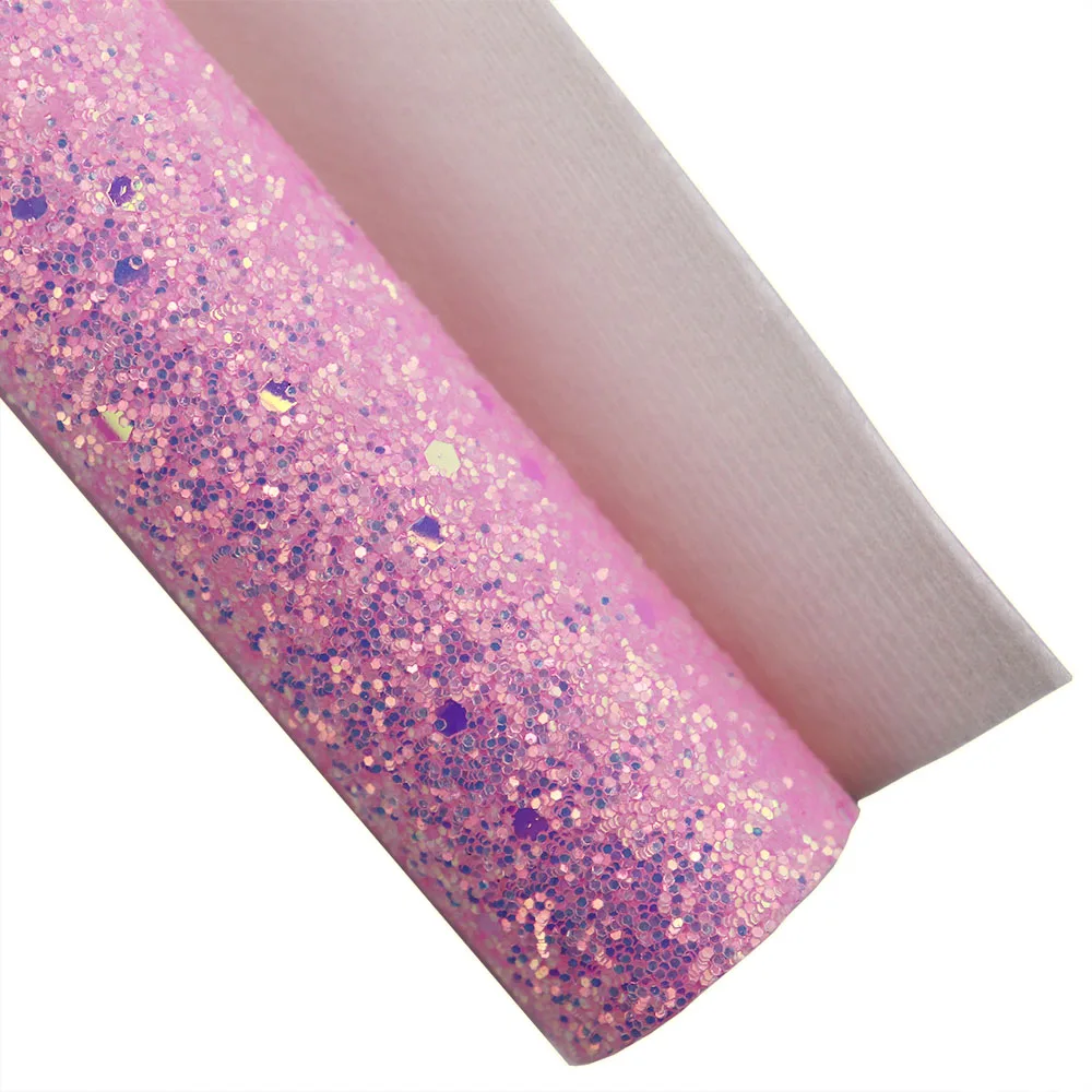 Блестящая Радужная блестящая ткань 30x134 см белая мягкая войлочная подложка