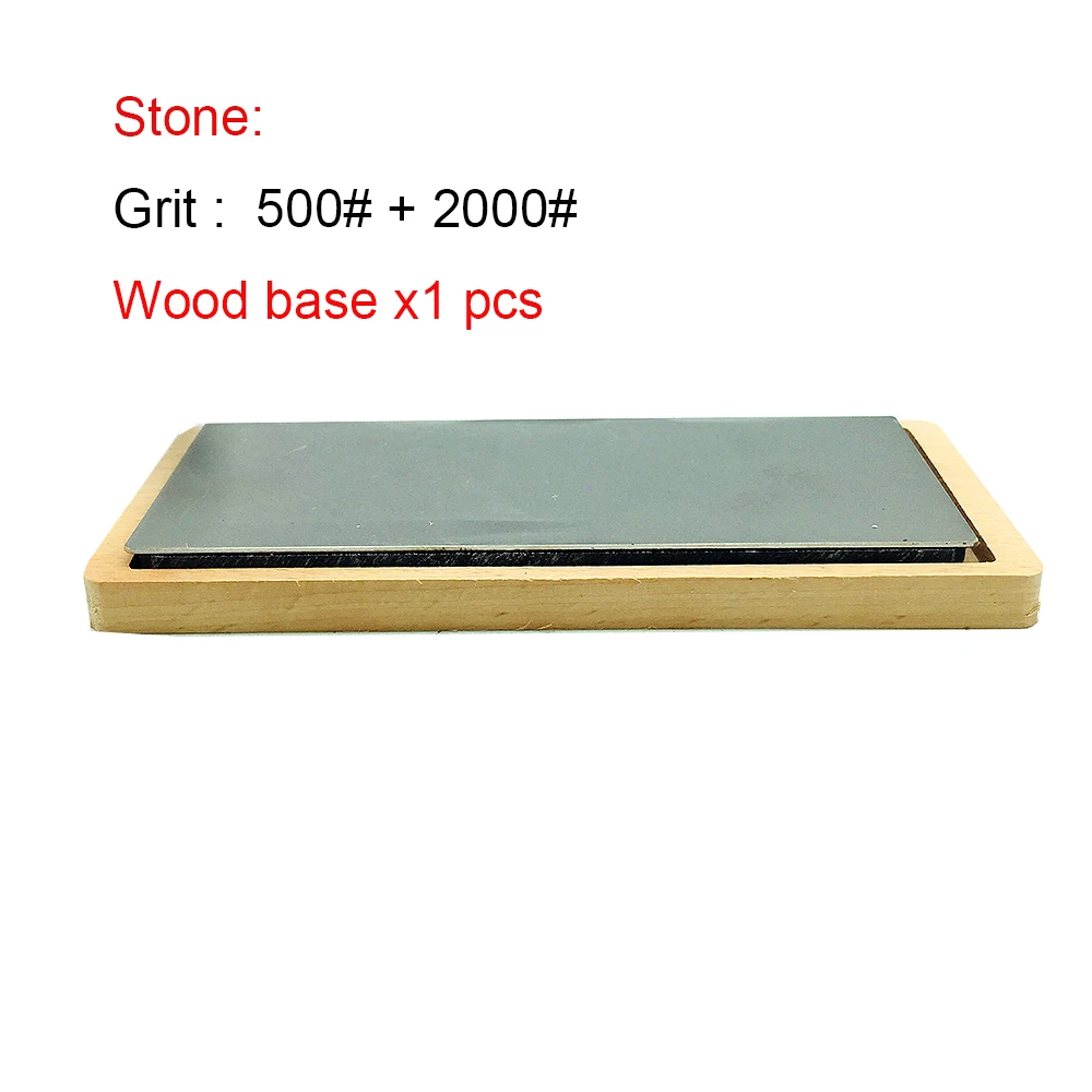 as photo 3000# Грит Ножи набор-точилка с острым концом, Алмазный точильный камень, точильные барный блок двойной уход за кожей лица с деревянным основанием - Color: as photo