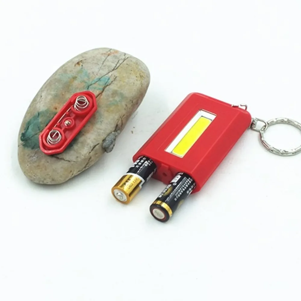 1 шт. портативный мини COB LED брелок флэш-светильник фонарь светильник лампа с