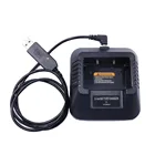 UV5R USB Батарея Зарядное устройство Замена для Baofeng UV-5R UV-5RE DM-5R Портативный двухстороннее радио иди и болтай Walkie Talkie