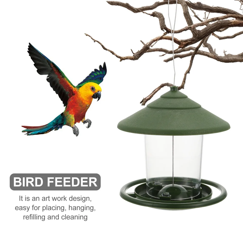 

1pc Outdoor Bird Hanging Food Feeder Garden Bird Food Container Pet Bird Feeder