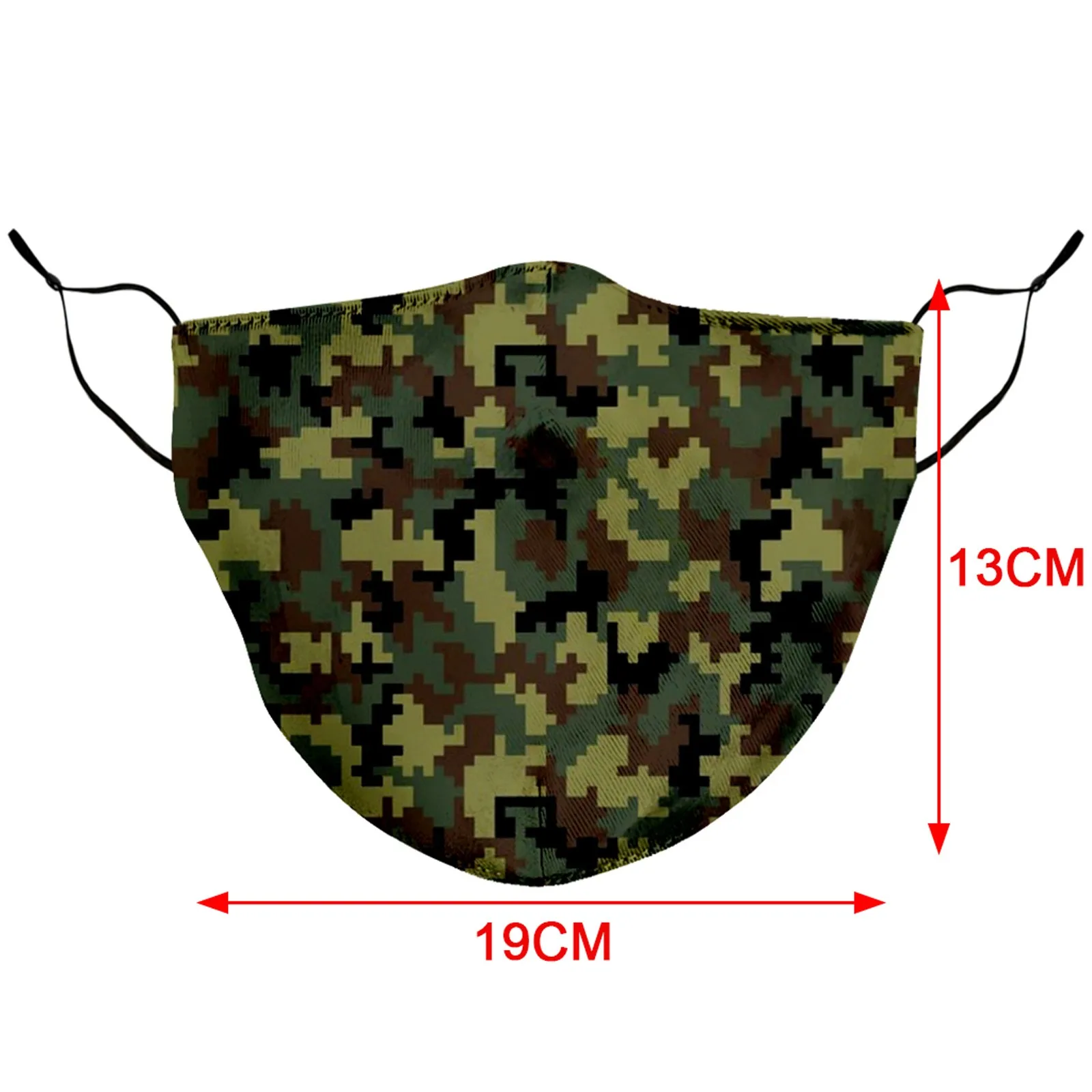 

Headband masques Camouflage Printed Adult Mask Breathable Sunscreen Adjustable Comfortable Mask maseczka ochronna #
