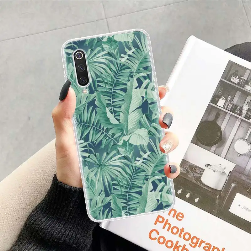 Чехол для телефона с тропическими листьями персиковыми цветами Xiaomi Redmi Note 10 9 8 Pro 9S
