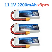 3pcslot lipo battery 3s 11 1v 2200mah 40c lipo battery 803496 xt60tjst plug for rc car airplane helicopter 11 1v rechargeable