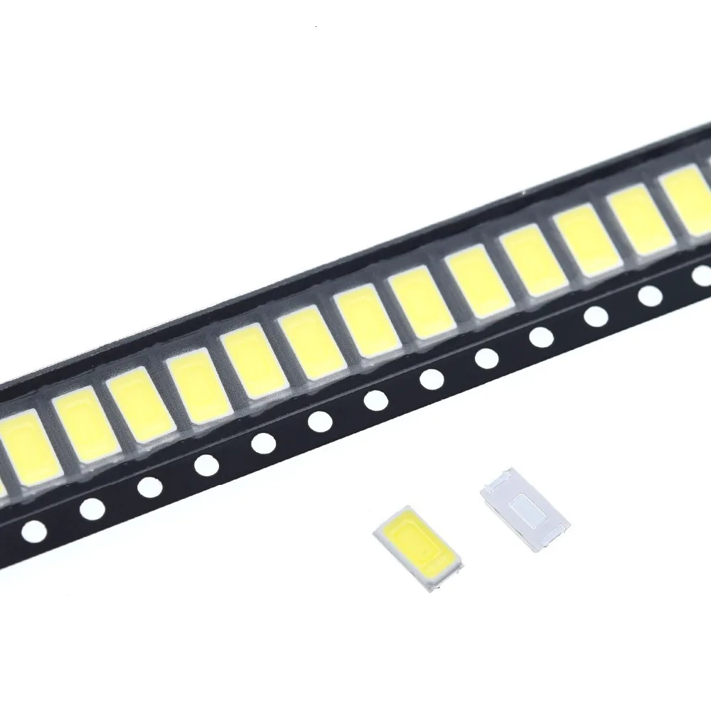 100 шт 5630/5730-CW/WW 0.5W-150Ma 50-55lm 6500K белый светильник SMD 5730 5630 Светодиодный 5730 Диоды(3,2~ 3,4 в