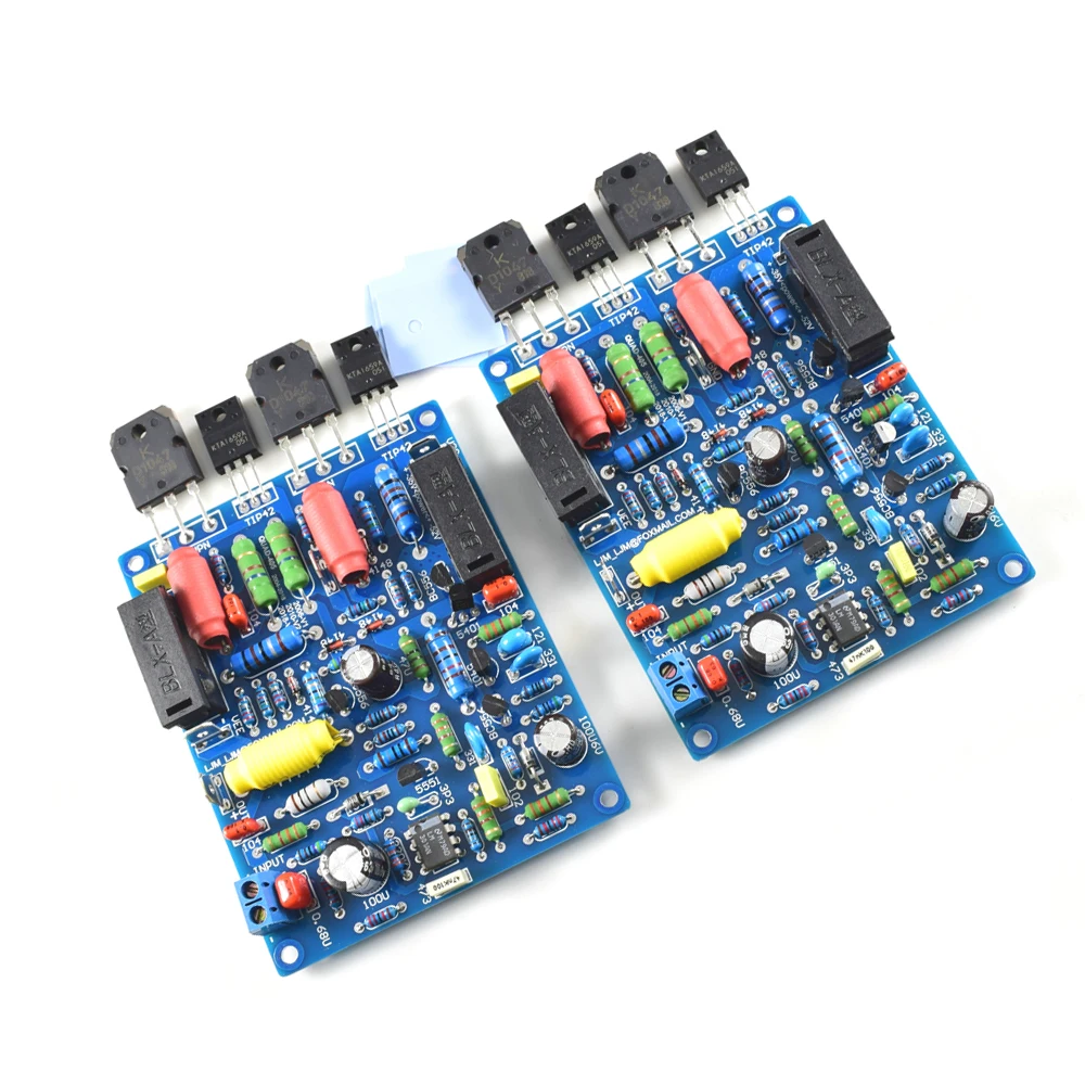2 шт 2 канала QUAD405 100 Вт+ 100 Вт аудио усилитель мощности доска DIY KIT собранная доска