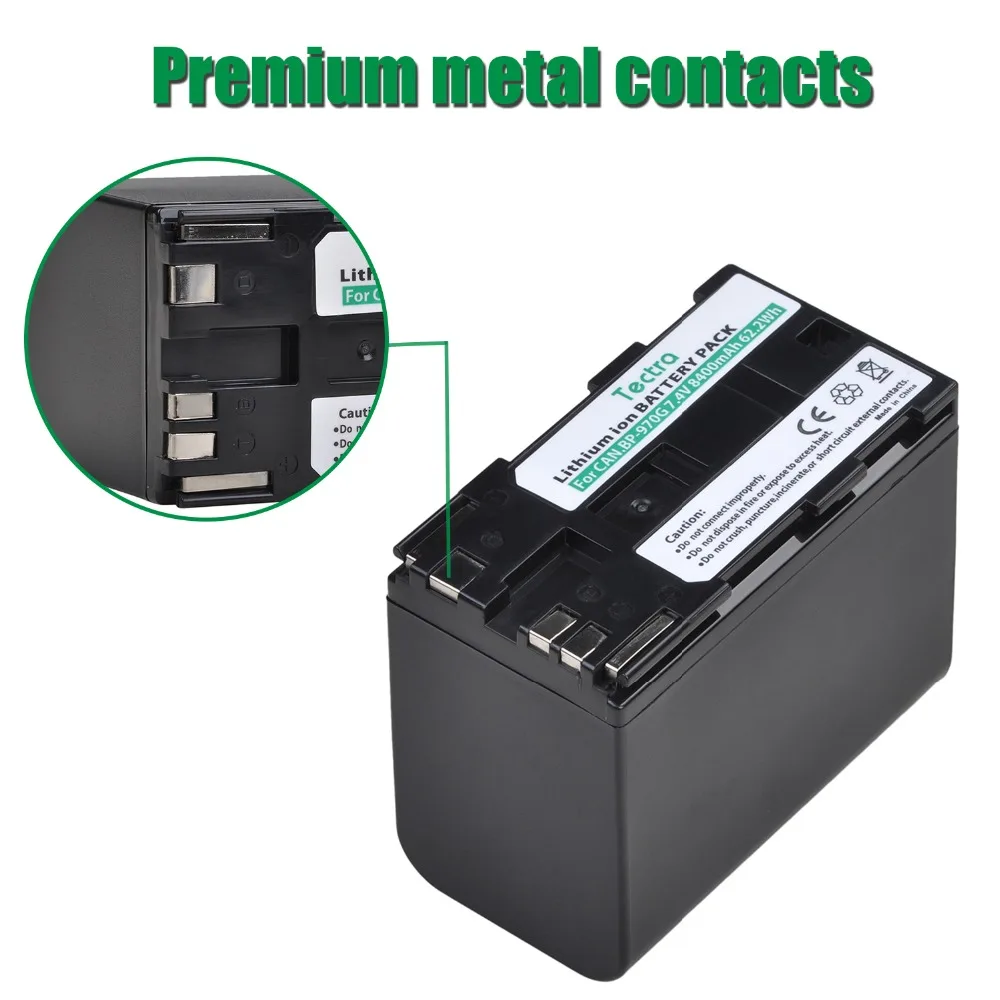 Литий-ионный аккумулятор для фотоаппаратов Canon EOS C100 C300 Mark II XF100 XF105 8400 мАч |