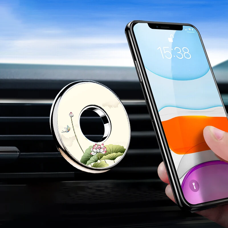 

Eliteson Car Magnetic Phone Holder Chinese Style Magnet Mobile Phone Stand Bracket For iPhone Samsung Xiaomi Huawei Support Auto