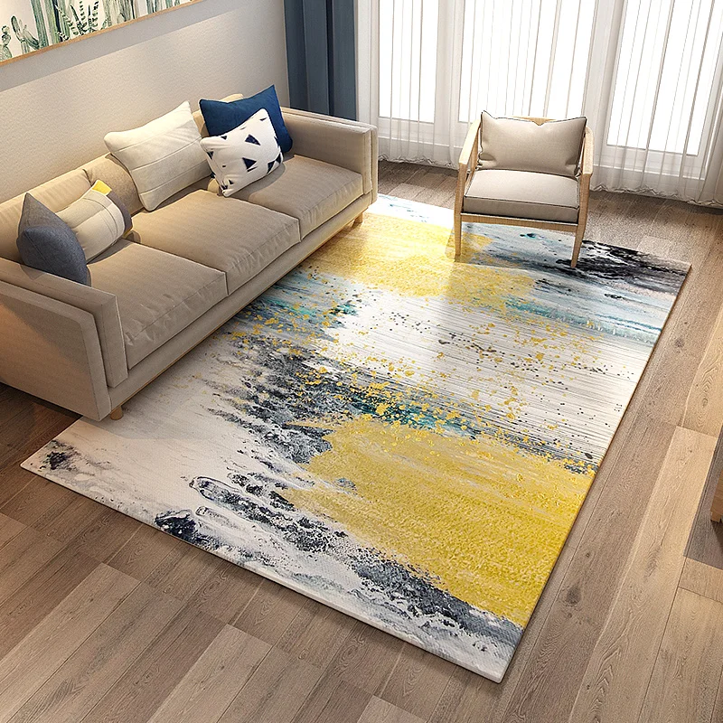 

Carpet living room Nordic modern minimalist sofa coffee table carpet luxury American bedroom room full of bedside carpet