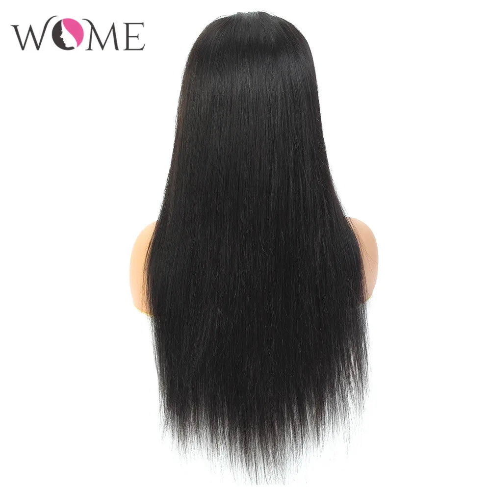 Женские парики на полной сетке бразильские прямые из человеческих волос 150%