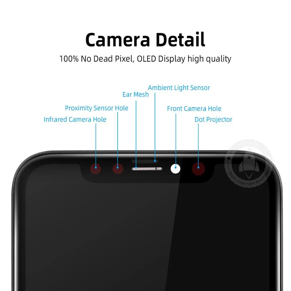 AMOLED дисплей для iPhone X lcd XR XS 11 Pro MAX ЖК-дисплей сенсорный экран дигитайзер с рамкой Замена для iPhone XS Max ЖК