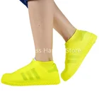 Ботинки водонепроницаемые бахилы силиконовый материал унисекс защита для обуви для дома и улицы дождливые дни многоразовые