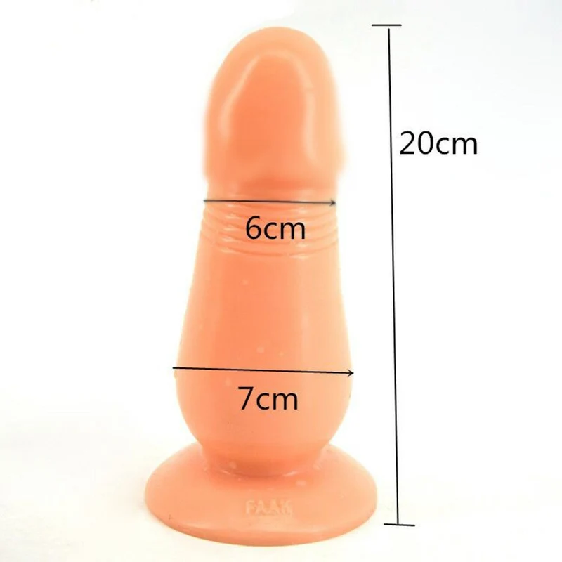 Большой фаллоимитатор с грибами Анальная пробка массажная реалистичный большой