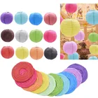 5 шт., декоративные Китайские бумажные фонарики 15-30 см