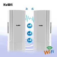 kuwfi wireless bridge outdoor 1200mbps wifi repeaterapcpe router ptp 5km high power 2 45 8g extender wifi for ip camera 48v