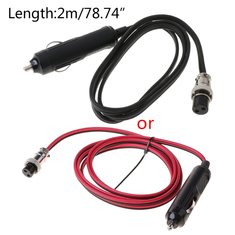 

1/2M Length 180W Cigar Plug 12V 5A DC Power Cable Cord for Car electric kettle.