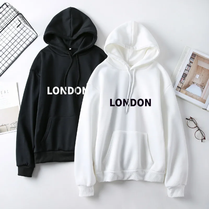 Kawaii корейский Осень Повседневная негабаритная Толстовка Женский с длинным