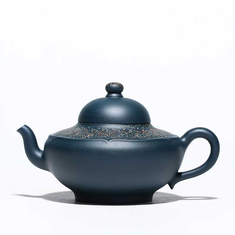

Yixing recommended pure manual name every month red ore azure mud god DengHu teapot tea set