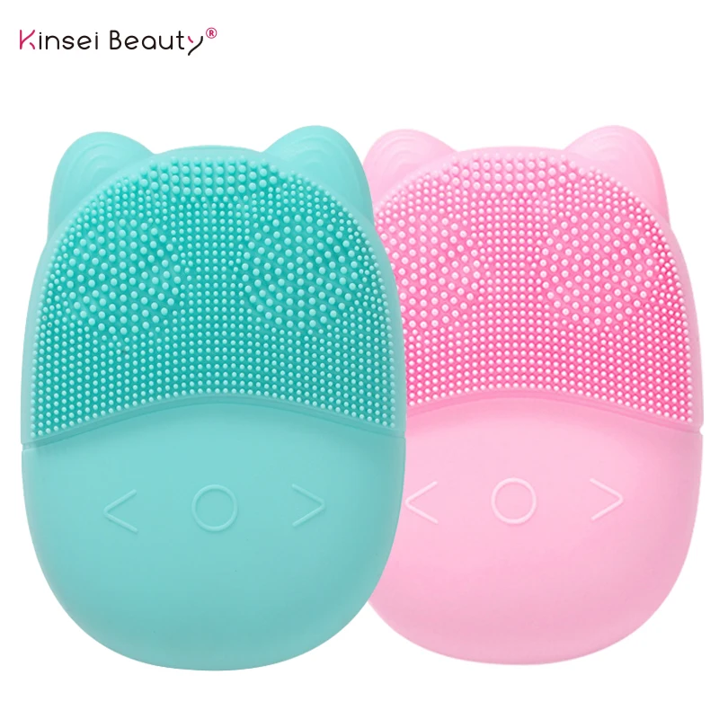 Электрическая силиконовая щетка для очищения лица звуковой вибрационный массаж