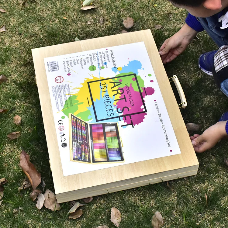 Детская Акварельная ручка 251 Подарочная коробка мелки для рисования