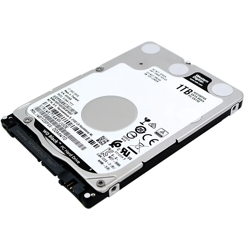 Внутренний жесткий диск WD черный 1 ТБ 2 5 дюйма SATA игровой HD 32 м 7 мм 7200 об/мин для