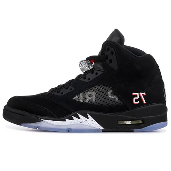 

Top Quality New 5 5s men Basketball shoes Fire Red Top 3 triple black oil grey reflective mens trainers Sneakers