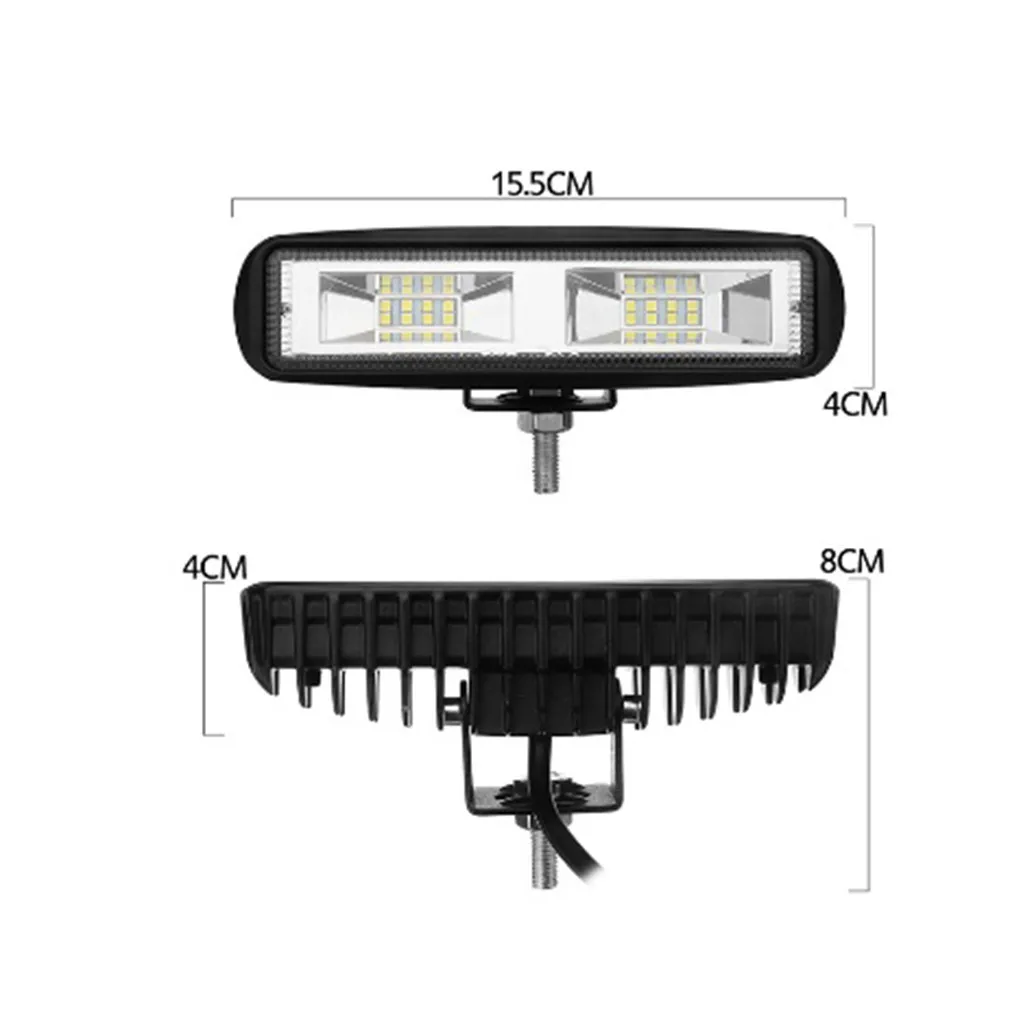Светодиодный точечный светильник s 6 дюймов 48 Вт 16 светодиодный рабочий белый