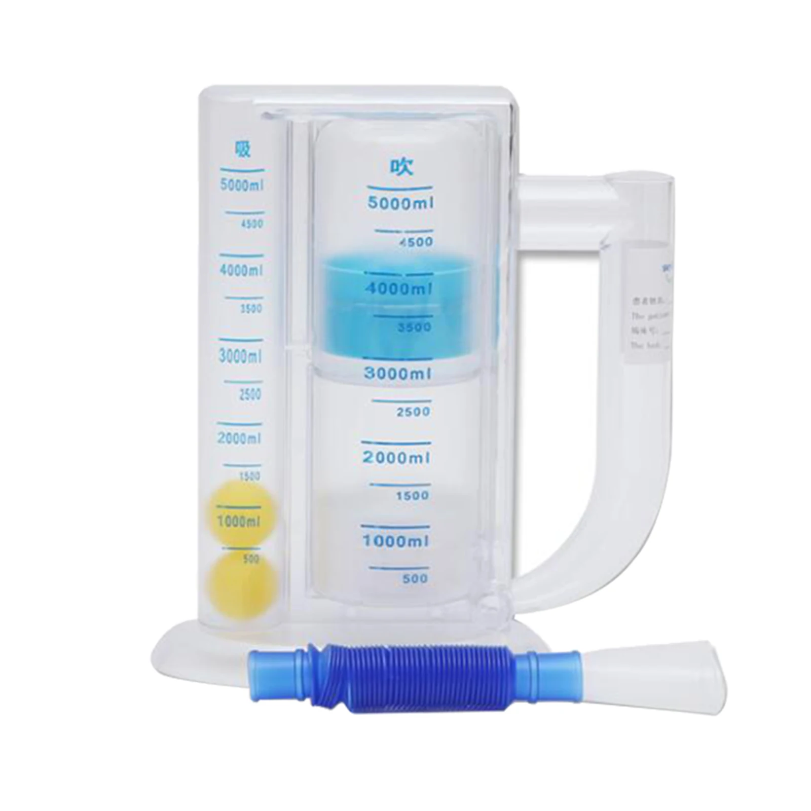 5000ml 3-Ball Capacity Lung Deep Breathing Trainer Exerciser with Handle | Спорт и развлечения
