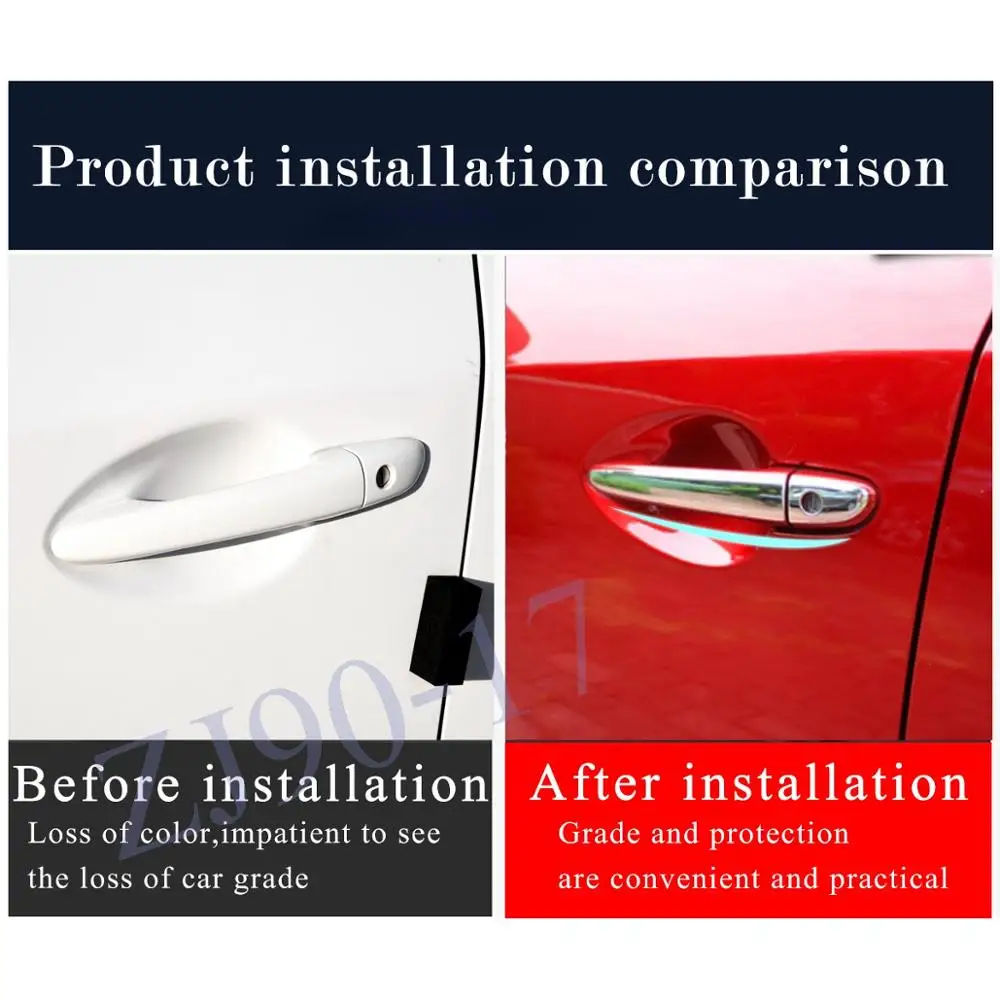 Стайлинг автомобиля крышка дверной ручки ABS отделка украшение автомобильные
