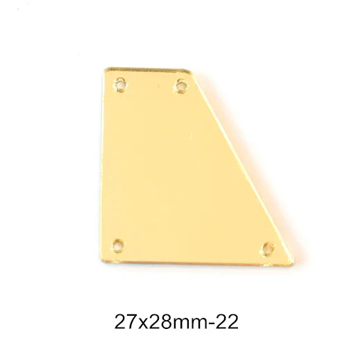 27x28mm-P22 50 шт. акриловое зеркало пришивные стразы акриловые Пришивные зеркала нерегулярные шампанское пришивные камни аксессуары для платья F0021 - Цвет: 27x28mm-P22