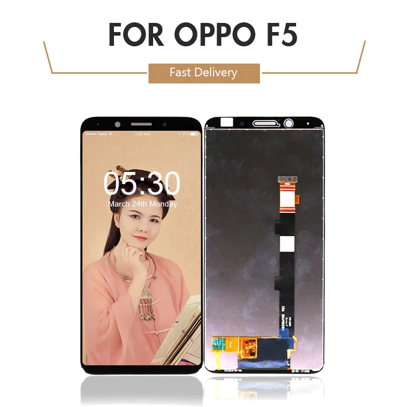 100% протестированный для Oppo F5 ЖК-дисплей кодирующий преобразователь сенсорного