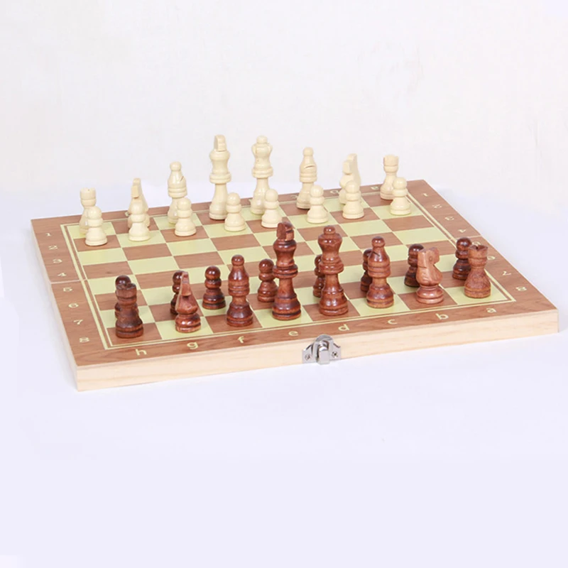 

Famliy Game Large Magnetic Wooden Folding Chess Set Felted Game Board Interior Storage Adult Kids Gift Family Game Chess Board