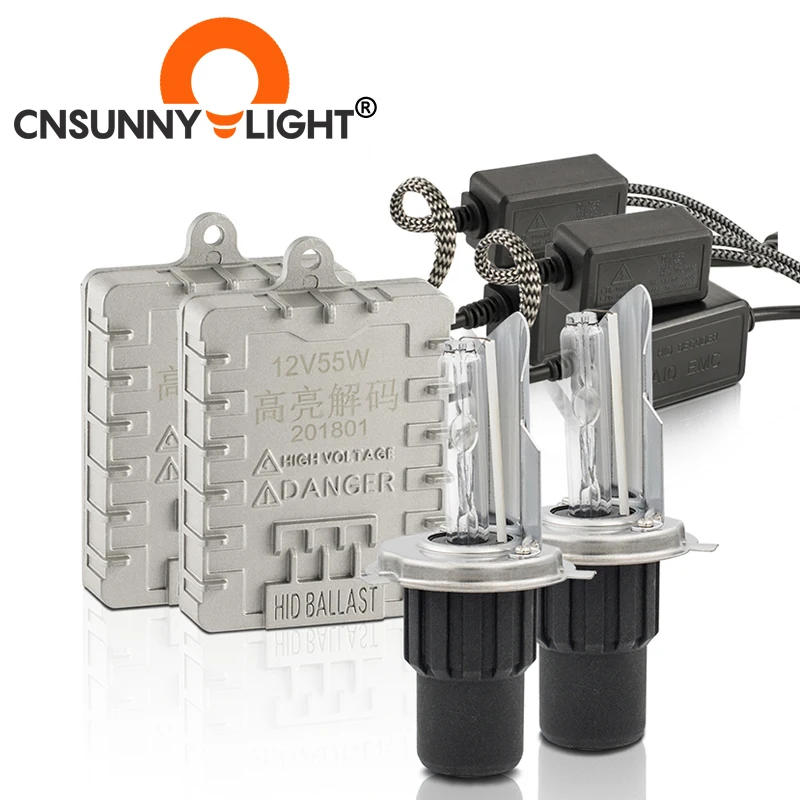 

CNSUNNYLIGHT AC 12V 55W CANBUS Xenon HID H7 H4 H11 headlight no error 3000k 4300K 6000K 8000K H1 9005 9006 880 H3 Fog Auto lamps