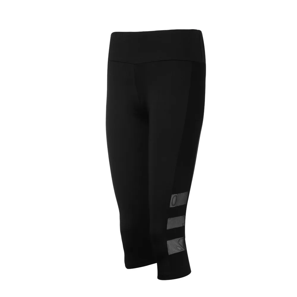 

Women Skinny Leggings Patchwork Mesh Yoga Leggings Fitness Sports Capri Pants