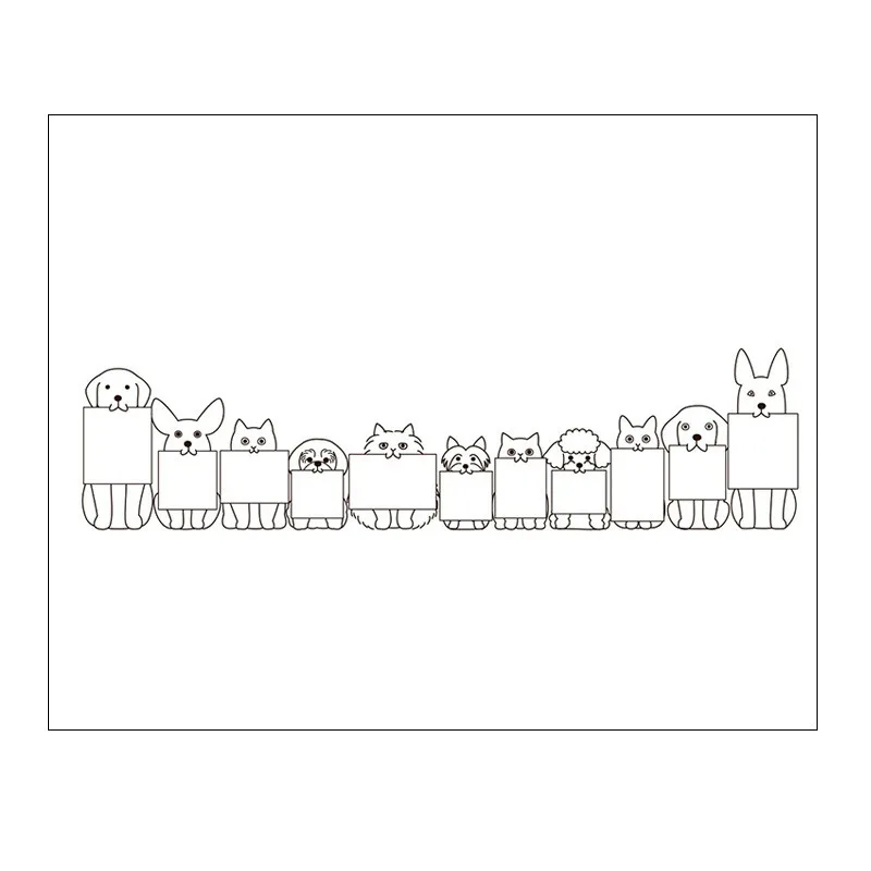 10x15 см прозрачные штампы для кошек и собак Силиконовая печать рождественские