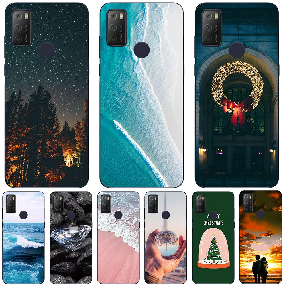

For Alcatel 1S 2019 2020 2021 1SE 2020 Cases Silicone Soft TPU Back Cover Protective Cute Fundas Luxury Coque Bags Free Shipping