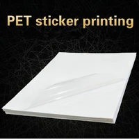 50sheets 21x29 7cm a4 clear transparent self adhesive vinyl film label pet sticker printing waterproof sticker for laser printer