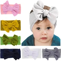 fashion newborn baby cute bow nylon headband kids hairbands hair accessories super soft toddler knot children hair band headwear