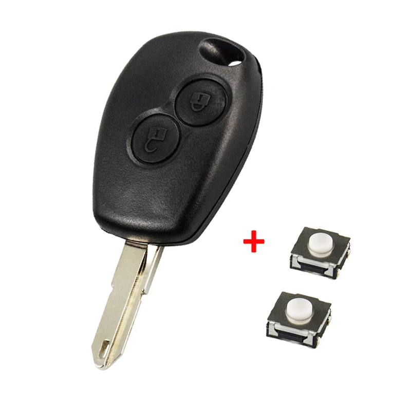 2A OkeyTech 2/3 Автомобильный ключ с кнопкой оболочки для Renault Duster Megane Clio Modus Espace Laguna Logan Sandero Fob чехол NE73 Blade - Цвет: 2A