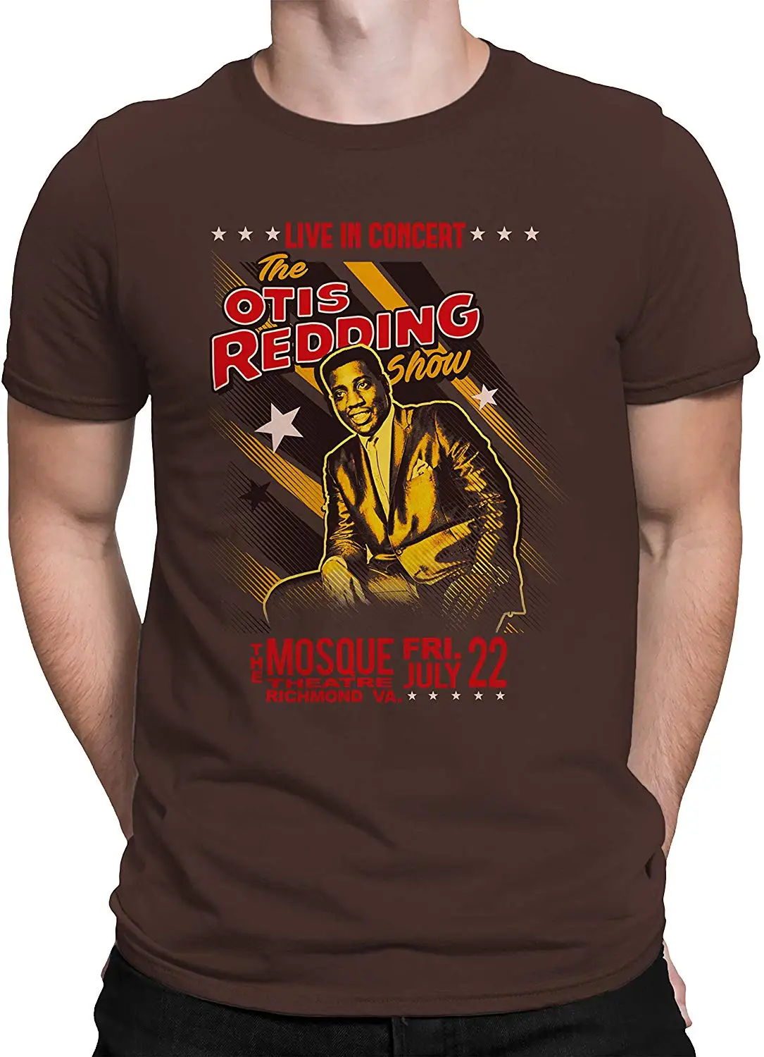 Футболка с коротким рукавом Otis reding Show In концерт мечеть театр | Мужская одежда
