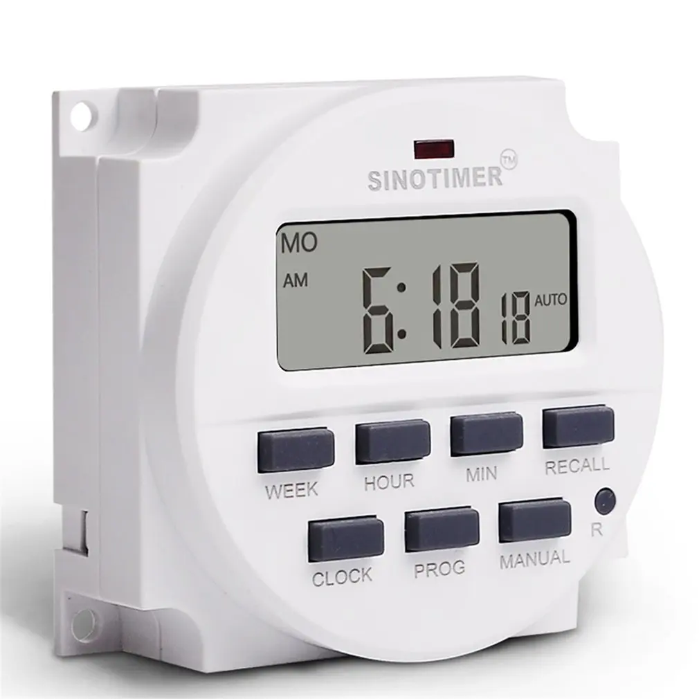 

5V 12V 24V 110V 220V Voltage Output Digital 7 Days Weekly Programmable Timer Switch Time Relay Control Passive Output