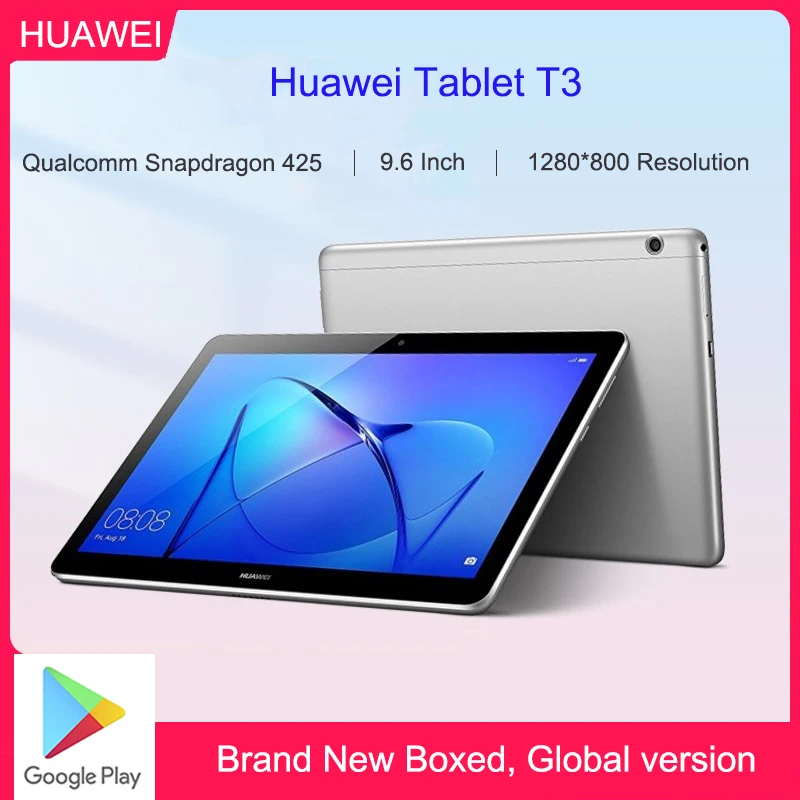

Планшет Huawei MediaPad T3 без коробки, телефон, телефон, ПК, Восьмиядерный процессор SnapDragon 425, 2 Гб ОЗУ 16 Гб ПЗУ, экран 9,6 дюйма, Android 7,0, 1280*800