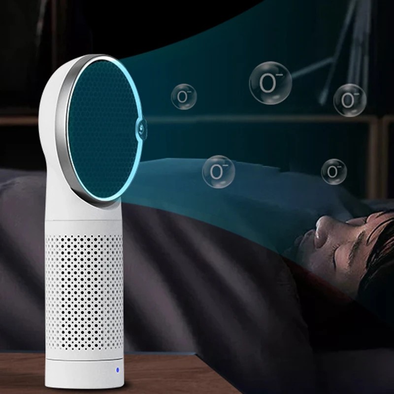 Настольный очиститель воздуха с ночным светильник портативный