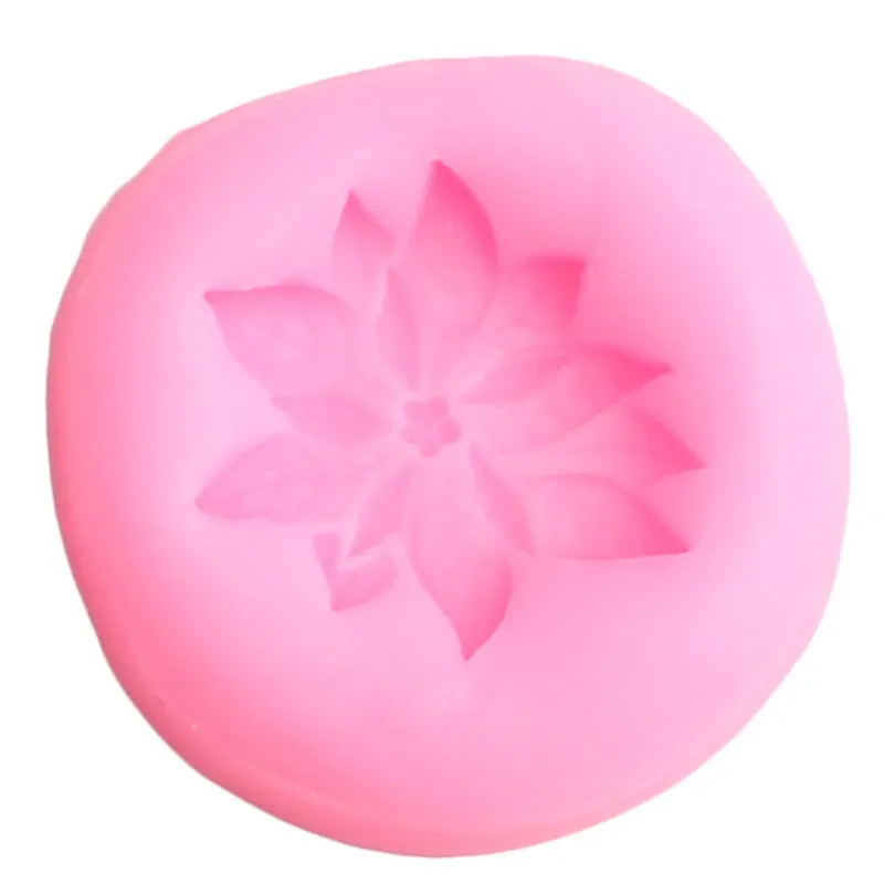 3D пуансеттия Цветок Силиконовые Формы для кексов фигурки жениха и невесты