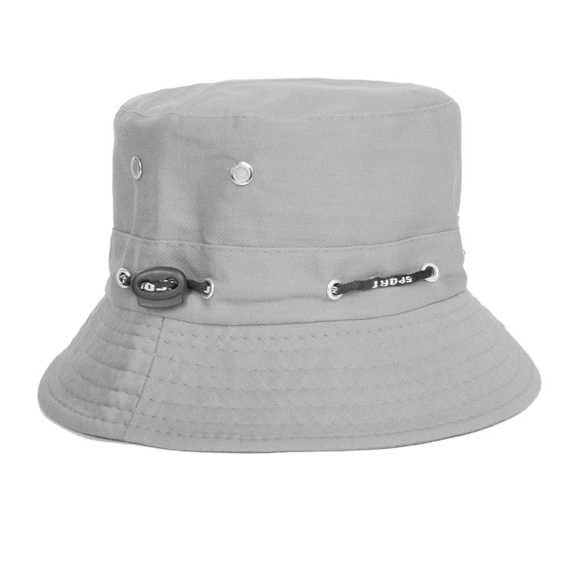 

New Unisex Cotton Sunscreen Bucket Hat Summer Outdoor UV Protection Elastic Band Fisherman Hat Foldable Beach Cap