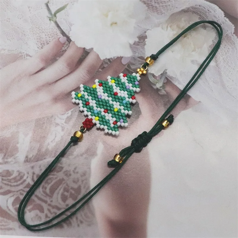 Модный Ювелирный Набор ZHONGVI с бусинами Миюки ожерелье и серьги в виде