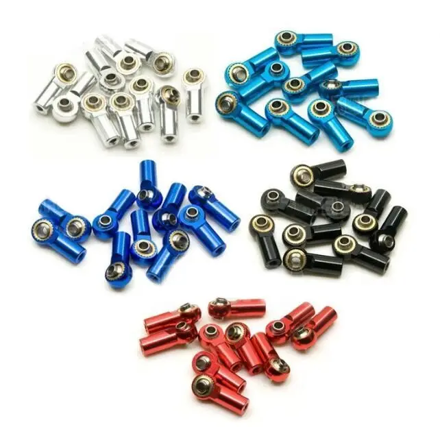 

AEOLIAN 10PCS M3 Metal Rod Ball End CW 3mm Rod/Linkage Aluminum Alloy Ball Connector For DIY RC Car/Airplane Model Spare Parts